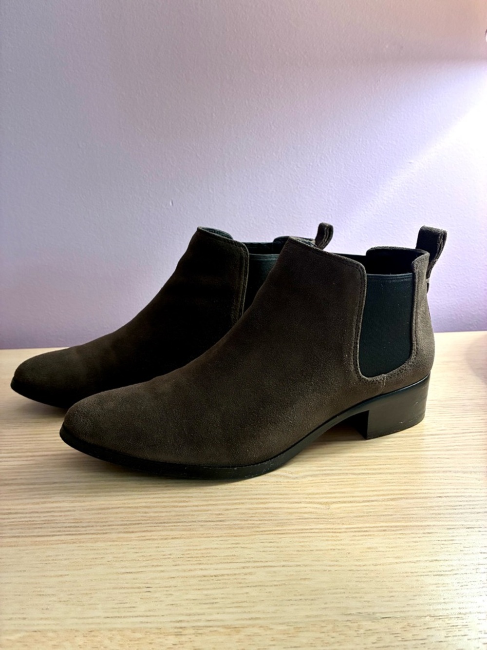 Coach Suffolk Calf Suede Boots in Mink size 7M